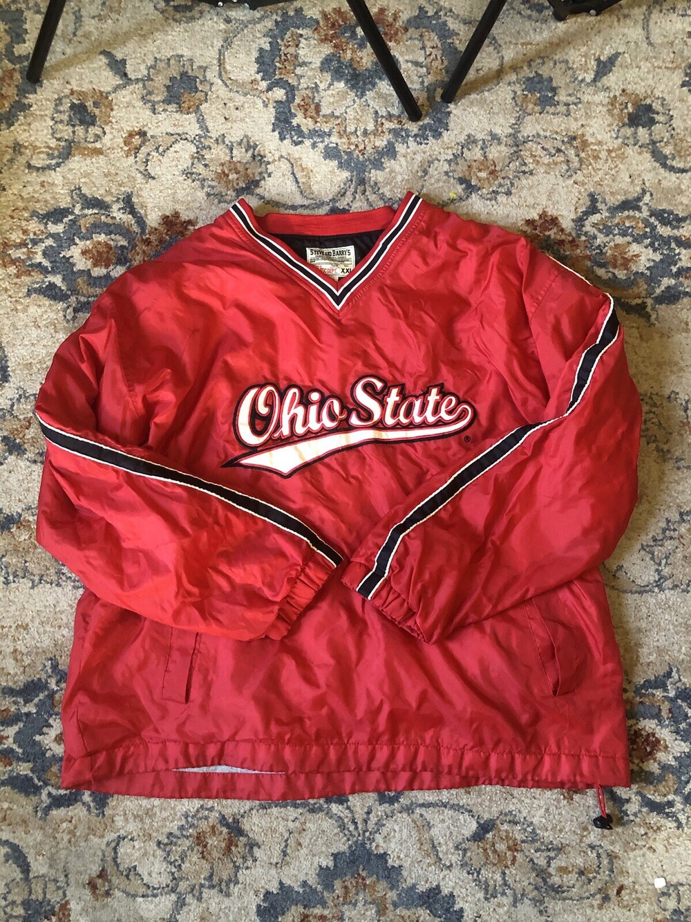 Ohio State Steve & Barry’s Jacket Mens 2XL Red OSU Pullover Lined Windbreaker